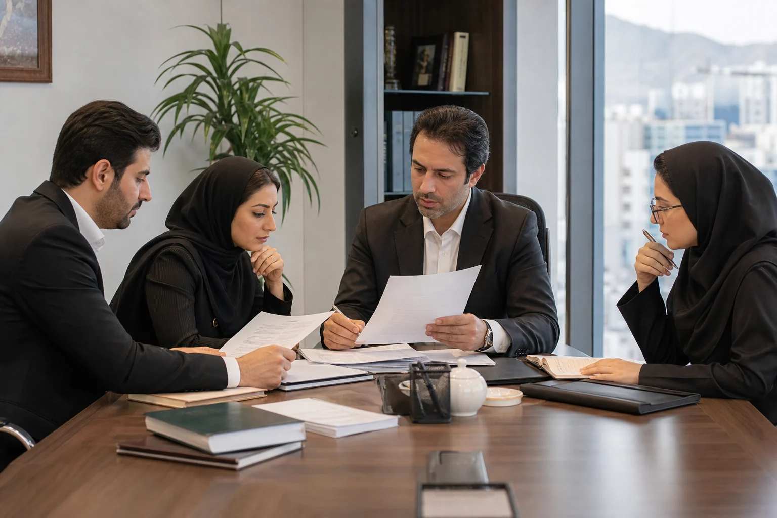 Documents et décisions juridiques relatifs à dissolution et liquidation d’une société iranienne