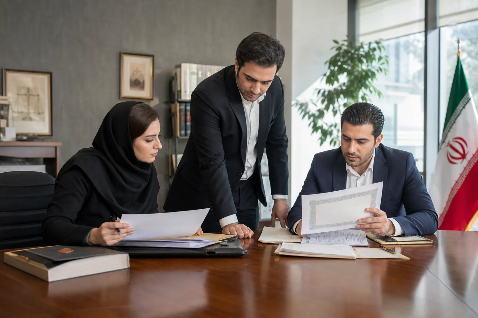 Legal documents and decisions related to transfer of shares or an LLC equity interest in an Iranian company