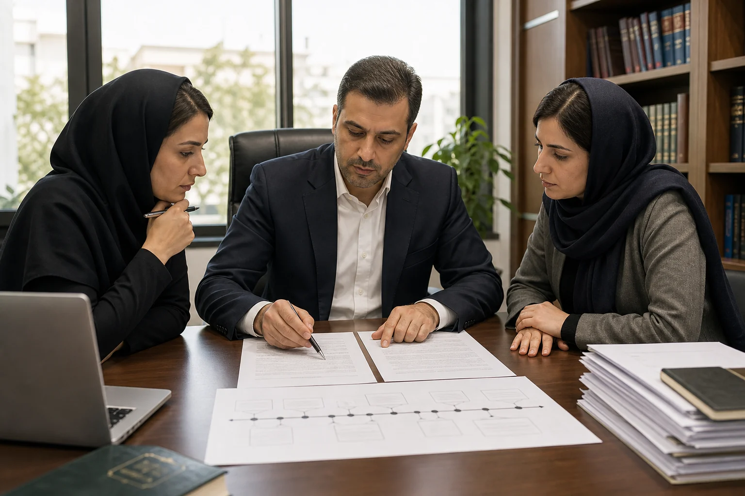 Examen juridique des documents et litiges liés à droit de résiliation et clause résolutoire en droit iranien.